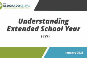 Understanding Extended School Year (ESY) Web Module